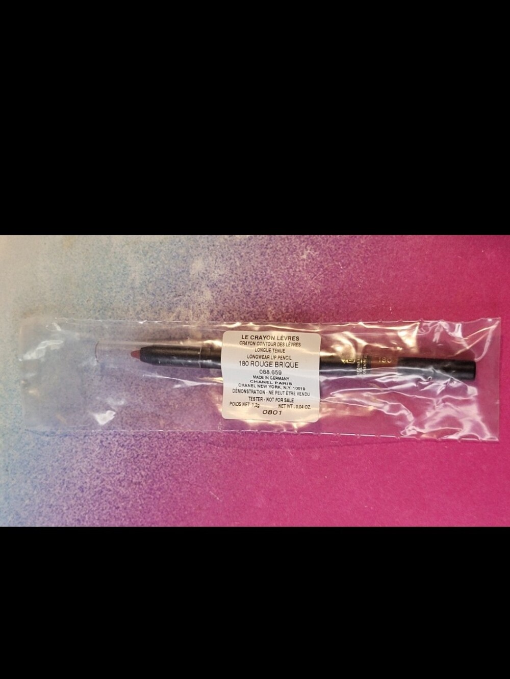 Chanel Le Crayon Levres Longwear Lipliner Pencil 180 Rouge Brique